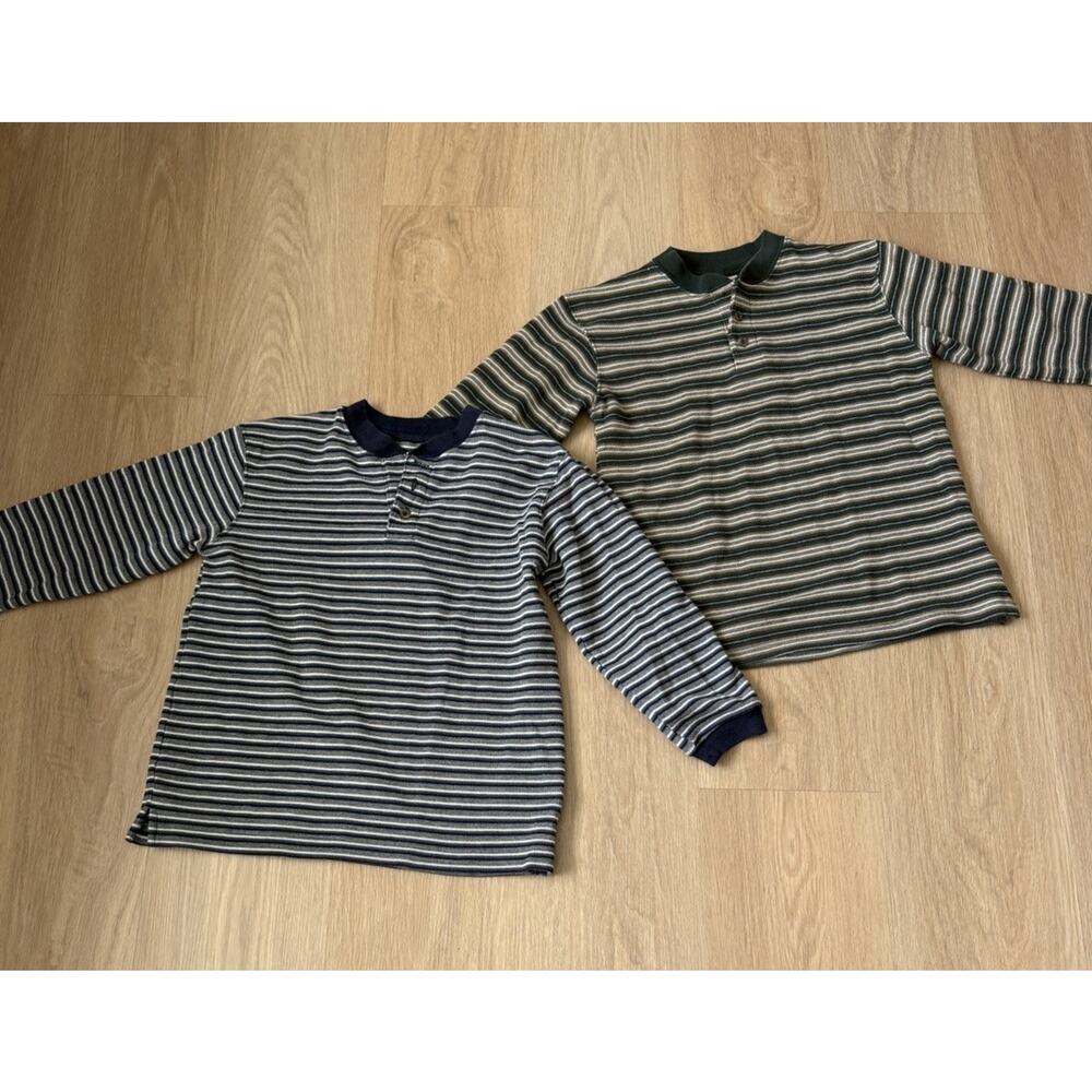 Vintage (2) Striped Boys Long Sleeve 7 Y2K High Sierra 90s